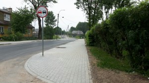 Sutvarkytas šaligatvis Vilniaus gatvėje