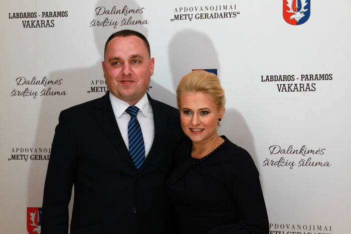 Administracijos direktorė Ingrida Baltušytė-Četrauskienė su vyru Neivaldu