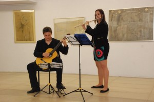 Groja svečiai iš Čekijos Jiri's Meca (gitara) ir Michaela Kuravova (fleita). 