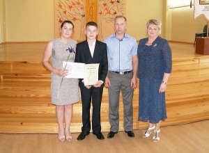 Nominaciją „Metų atžalynietis 2014“ pelnė aštuntokas Norbertas Eigelis.