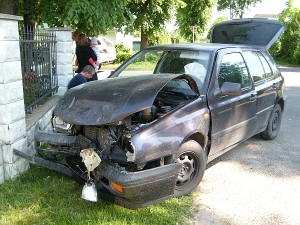 Širvintų mieste susidūrė du automobiliai.