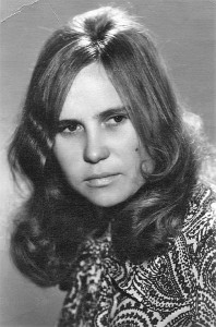 Vilniaus universiteto studentė Aldona Budraitė-Barkauskienė. 1969 m.