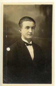 Kazimieras Baršauskas, Marijampolės mokytojų seminarijos studentas. (Kauno IX forto muziejus/Kaunas 9th Fort Museum http://creativecommons.org/publicdomain/mark/1.0)