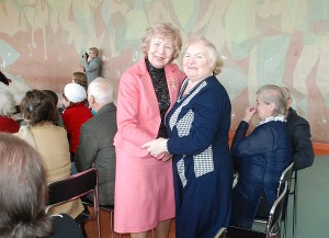 Šventėje susitiko dvi draugės: Širvintų „Bočių“ bendrijos pirmininkė Zina Stonienė ir Ukmergės rajono „Bočių“ draugijos pirmininkė Valerija Naraškevičienė.