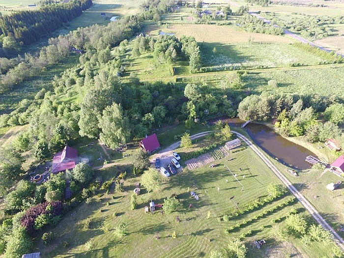 Ramybės oazė iš paukščio skrydžio.