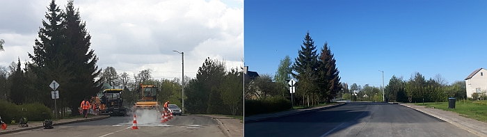 Nauja asfalto danga P. Cvirkos gatvės atkarpoje...