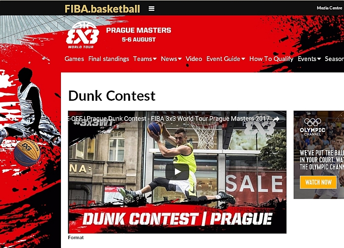 FIBA interneto svetainę papuošė vaizdo reportažas apie Gedimino Žitlinsko pergalę Prahoje.