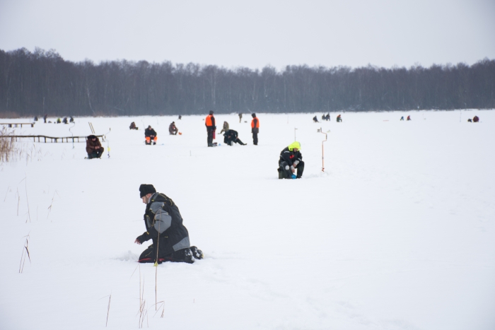 Į musninkiečių surengtas varžybas ant Prienų ežero ledo susirinko 36 žvejai.