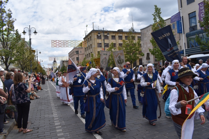 Širvintų eisenos dalyviai buvo puikiai nusiteikę.