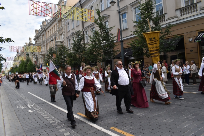 Širvintų eisenos dalyviai buvo puikiai nusiteikę.