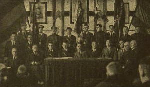 1935 m. gruodis. Širvintų rajono jaunalietuvių prezidiumas minint ministro pirmininko J. Tūbelio jubiliejų ir 1926 m. gruodžio 17-osios perversmo sukaktuves. Nuotr. iš „Jaunoji karta“ (1936, Nr. 2). 1935 m. gruodis. Širvintų rajono jaunalietuvių prezidiumas minint ministro pirmininko J. Tūbelio jubiliejų ir 1926 m. gruodžio 17-osios perversmo sukaktuves. Nuotr. iš „Jaunoji karta“ (1936, Nr. 2).