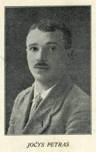 Petras Jočys - Steigiamojo Seimo narys (nuotrauka iš leidinio „Trumpos Steigiamojo Seimo narių biografijos su atvaizdais“, 1924 m.)