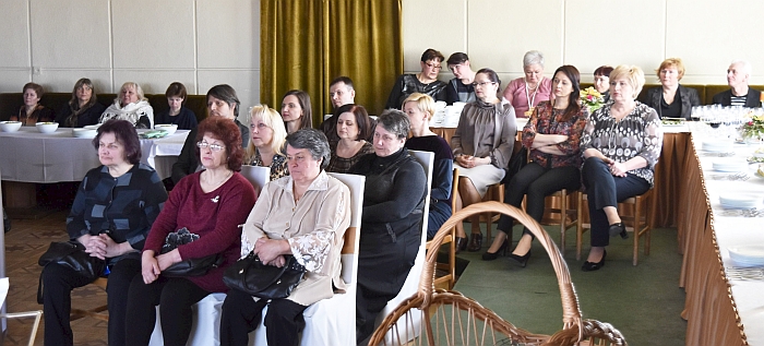 Šventės dieną draugėn susibūrė gražus būrys kultūros darbuotojų.