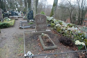 Žaliojo Velnio žmonos Onos Misiūnienės kapas Čiobiškyje.