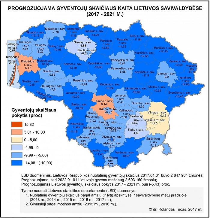 Rolando Tučo sudarytas prognostinis žemėlapis buvo publikuotas portale Delfi.