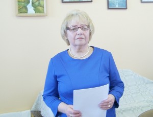 Ataskaitą perskaitė Širvintų neįgaliųjų draugijos pirmininkė Stanislava Maslinskienė.