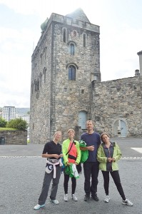 Mes ir senutė Bergeno pilis 