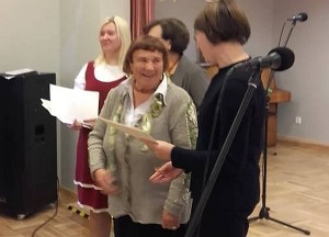 Joana Zinkevičienė Maišiagaloje paskelbta laureate. Joana Zinkevičienė Maišiagaloje paskelbta laureate.