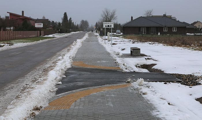 Pėsčiųjų takas Kabaldoje.