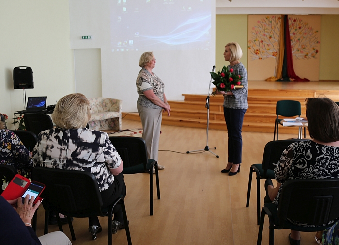 Padėkota mokytojai Aldonai Barkauskienei