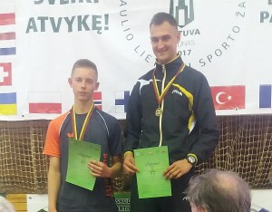 Daimonas Ušackas ir Audrius Radžiūnas vyrų dvejetų varžybose iškovojo aukso medalį.