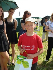 Justinas Blažys iš Juodiškių pradinio ugdymo skyriaus miškininkams pateikė daug įdomių klausimų.
